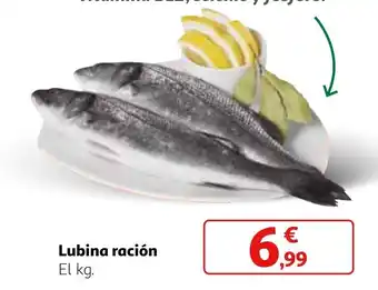 Alcampo Lubina ración El kg. oferta