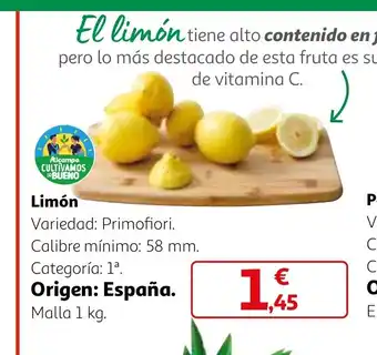 Alcampo Limón oferta