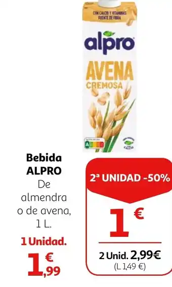 Alcampo Bebida ALPRO oferta