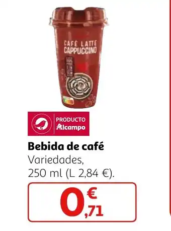 Alcampo Bebida de café oferta