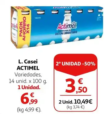 Alcampo L. Casei ACTIMEL Variedades, oferta