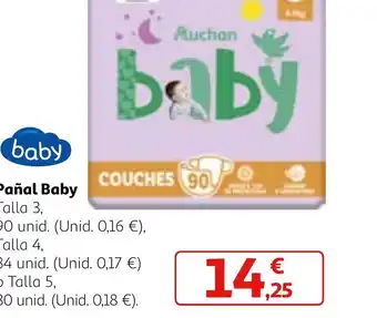 Alcampo Pañal Baby oferta
