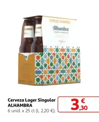 Alcampo Cerveza Lager Singular ALHAMBRA oferta