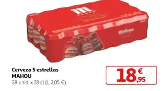 Alcampo Cerveza 5 estrellas MAHOU oferta