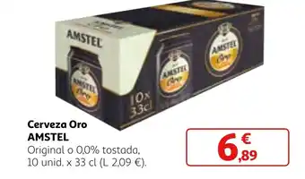 Alcampo Cerveza Oro AMSTEL oferta