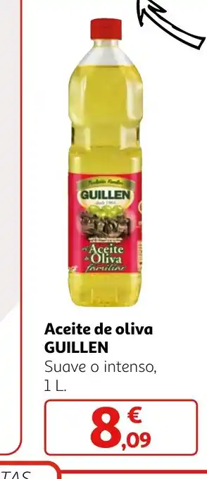 Alcampo Aceite de oliva GUILLEN Suave o intenso, 1 L. oferta
