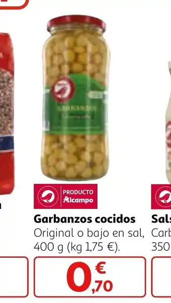 Alcampo Garbanzos cocidos oferta