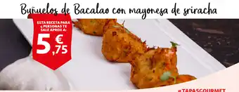 Alcampo Bunuelos de Bacalao con mayonesa de sriracha oferta