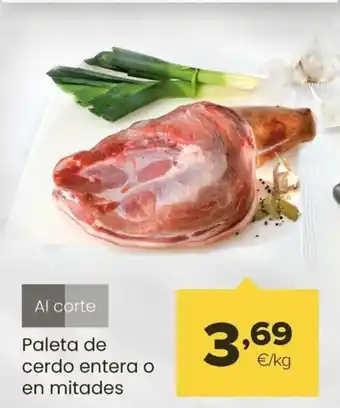 Autoservicios Familia Paleta de cerdo entera o en mitades oferta