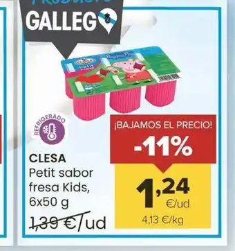 Autoservicios Familia CLESA Petit sabor fresa Kids, oferta