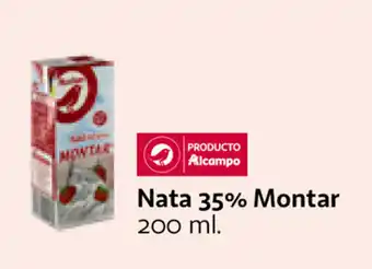 Alcampo Nata 35% Montar 200ml oferta