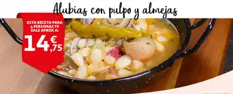 Alcampo Alubias con pulpo y almejas oferta