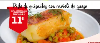 Alcampo Pisto de guisantes con ravioli de queso oferta