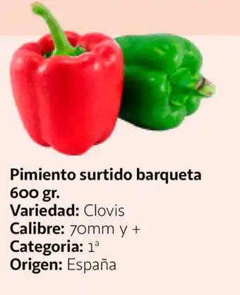 Alcampo Pimientos surtido barqueta 600gr oferta