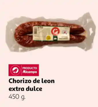 Alcampo Chorizo de leon extra dulce 450g oferta