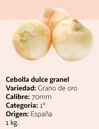 Alcampo Cebolla dulce granel oferta