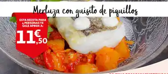 Alcampo Merluza con guisito de piquillos oferta