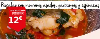 Alcampo Bacalao con morrones asados, garbanzos y espinacas oferta