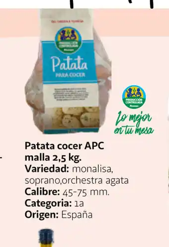 Alcampo Patata cocer APC malla 2,5kg oferta