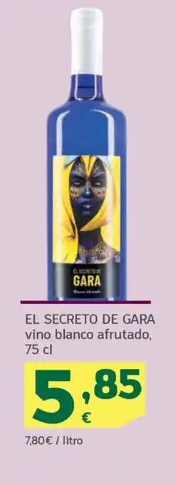 HiperDino EL SECRETO DE GARA vino blanco afrutado, 75 cl oferta