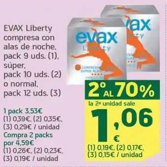 HiperDino EVAX Liberty compresa con alas de noche, oferta