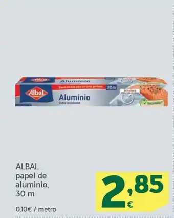 HiperDino ALBAL papel de aluminio, 30 m oferta