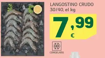 HiperDino LANGOSTINO CRUDO 30/40, el kg oferta
