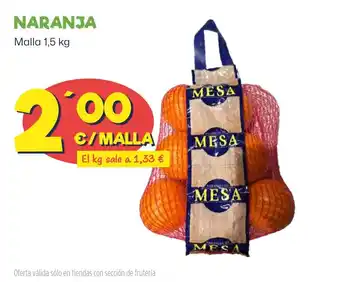 AhorraMas NARANJA Malla 1,5 kg oferta