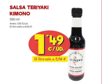AhorraMas SALSA TERIYAKI KIMONO oferta