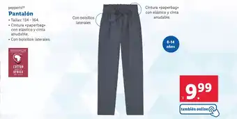 Lidl pepperts! Ⓡ Pantalón oferta
