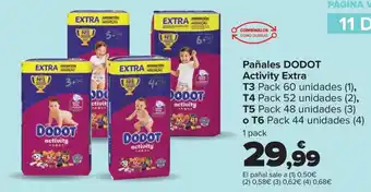 Carrefour Pañales DODOT Activity Extra oferta