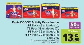 Carrefour Pants DODOT Activity Extra Jumbo oferta