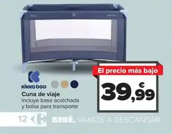 Carrefour Kikka boo Cuna de viaje oferta