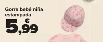 Carrefour Gorra bebé niña estampada oferta
