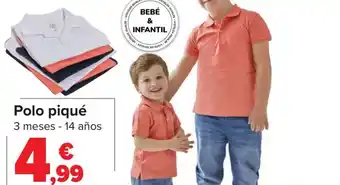 Carrefour Polo piqué oferta