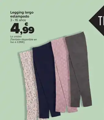 Carrefour Legging largo estampado oferta