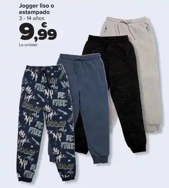 Carrefour Jogger liso o estampado oferta