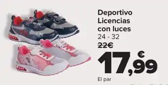 Carrefour Deportivo Licencias con luces oferta