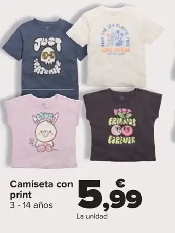 Carrefour Camiseta con print oferta