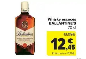 Carrefour Market Whisky escocés BALLANTINE'S oferta