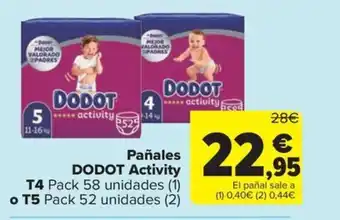 Carrefour Market Pañales DODOT activity oferta
