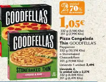 Gadis Pizza Congelada Thin GOODFELLA'S oferta