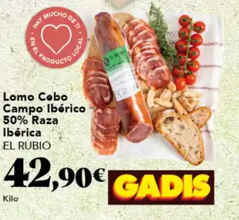 Gadis Lomo Cobo Campo Ibérico 50% Raza Ibérica EL RUBIO oferta