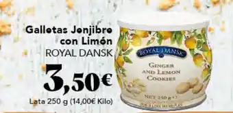 Gadis Galletas Jonjibre con Limón ROYAL DANSK oferta
