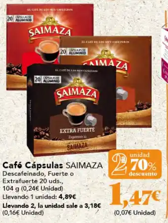 Gadis Café Cápsulas SAIMAZA oferta