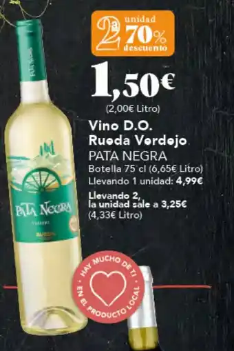 Gadis Vino D.O. Rueda Verdejo PATA NEGRA oferta