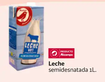 Alcampo Leche Semidesnatada 1L oferta