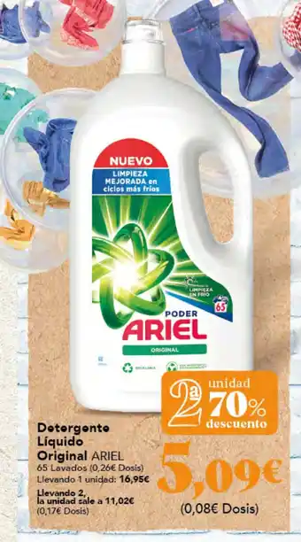Gadis Detergente Líquido Original ARIEL oferta