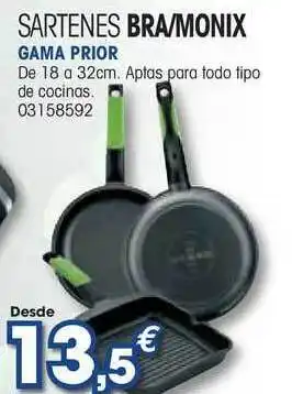 Master Cadena Sartenes Bra∕Monix Gama Prior 18 a 32cm oferta