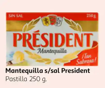 Alcampo President Mantequilla s/sal 250g oferta